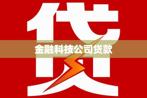 海州金融科技公司贷款