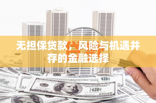 海州无担保贷款，风险与机遇并存的金融选择