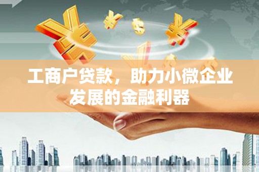 海州工商户贷款,助力小微企业发展的金融利器 海州工商户贷款,助力小微企业发展的金融利器