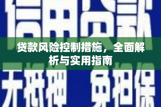 海州贷款风险控制措施，全面解析与实用指南