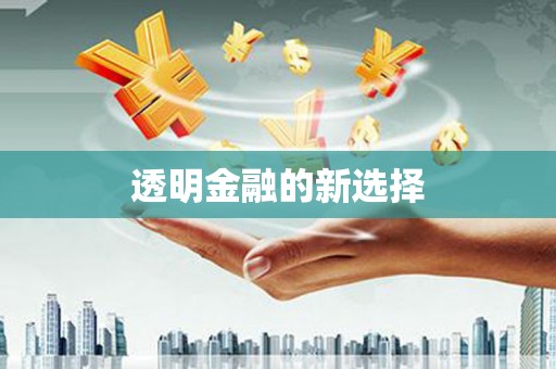 海州透明金融的新选择