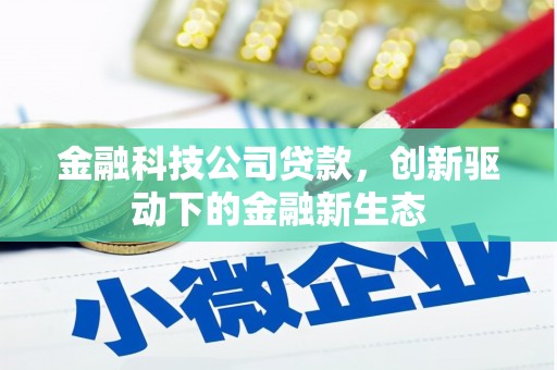 海州金融科技公司贷款，创新驱动下的金融新生态