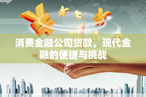 海州消费金融公司贷款，现代金融的便捷与挑战