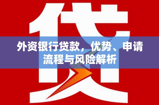 海州外资银行贷款，优势、申请流程与风险解析