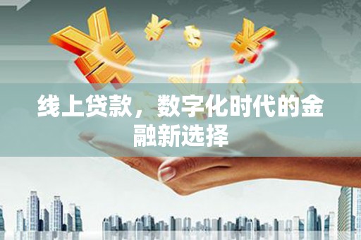 海州线上贷款，数字化时代的金融新选择
