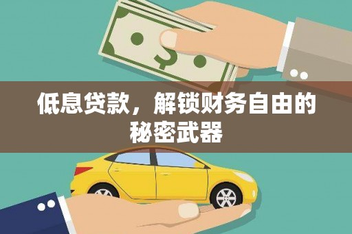 海州低息贷款，解锁财务自由的秘密武器