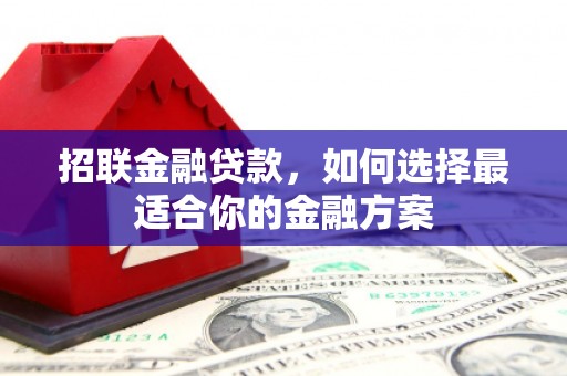 海州招联金融贷款，如何选择最适合你的金融方案
