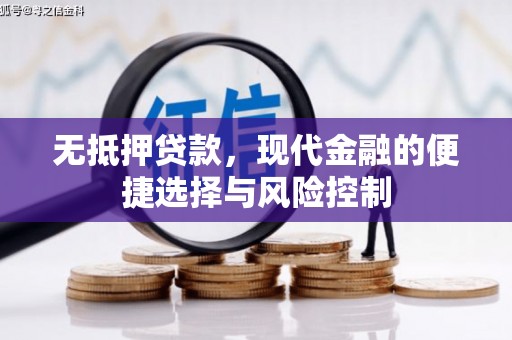 海州无抵押贷款，现代金融的便捷选择与风险控制