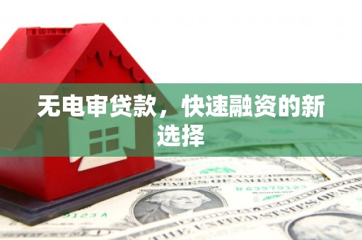 海州无电审贷款，快速融资的新选择