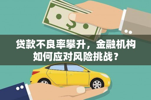海州贷款不良率攀升，金融机构如何应对风险挑战？