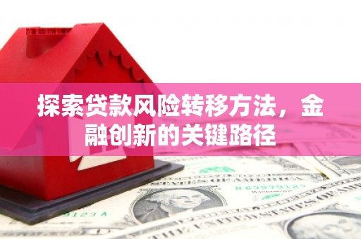 海州探索贷款风险转移方法，金融创新的关键路径