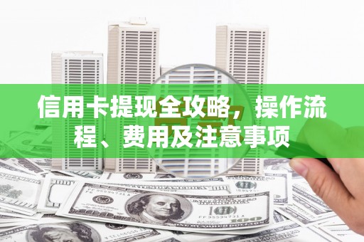 海州信用卡提现全攻略，操作流程、费用及注意事项