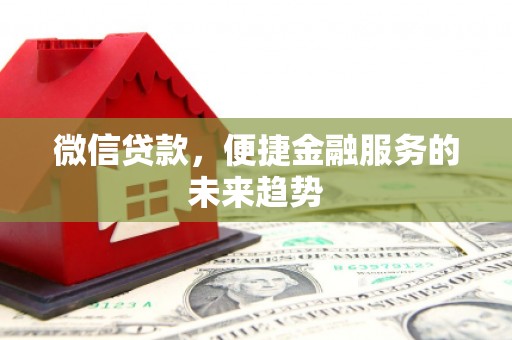 海州微信贷款，便捷金融服务的未来趋势