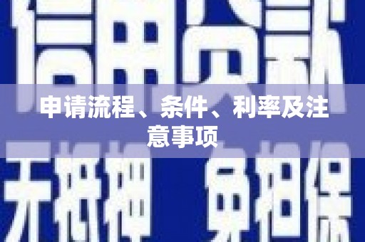海州申请流程、条件、利率及注意事项