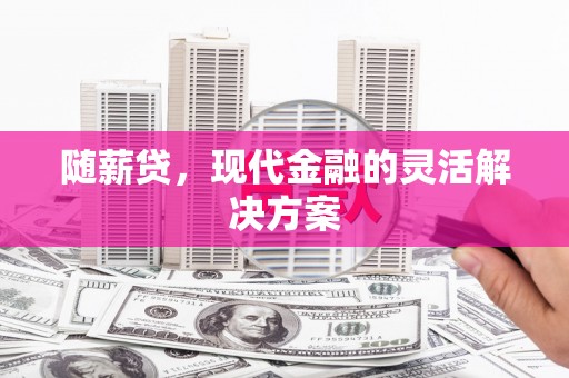海州随薪贷，现代金融的灵活解决方案
