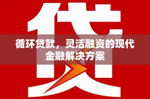 海州循环贷款，灵活融资的现代金融解决方案