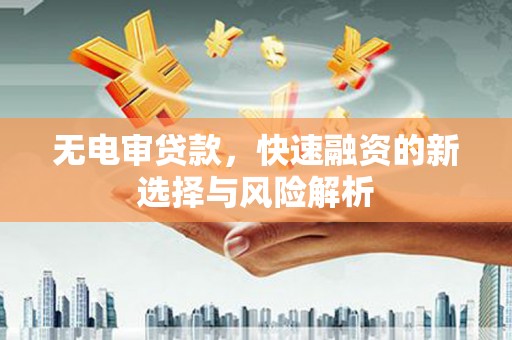 海州无电审贷款，快速融资的新选择与风险解析