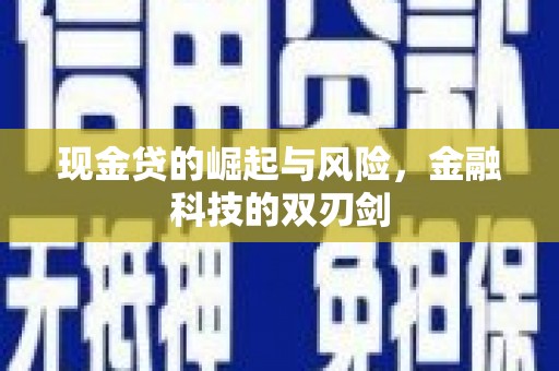 海州现金贷的崛起与风险，金融科技的双刃剑
