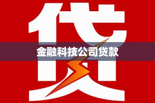 海州金融科技公司贷款