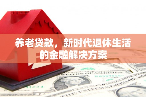 海州养老贷款，新时代退休生活的金融解决方案