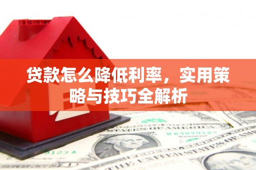 海州贷款怎么降低利率，实用策略与技巧全解析