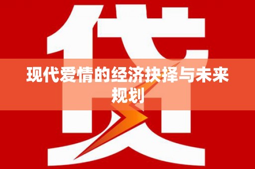 海州现代爱情的经济抉择与未来规划