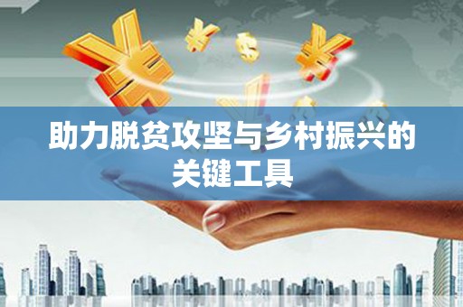 海州助力脱贫攻坚与乡村振兴的关键工具