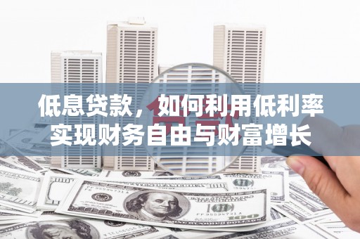海州低息贷款，如何利用低利率实现财务自由与财富增长